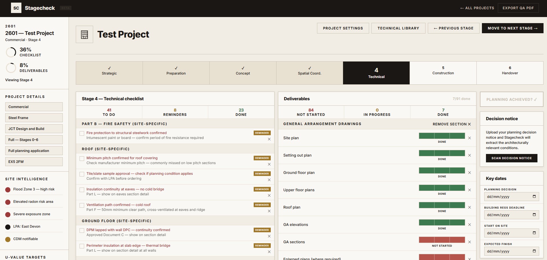 Stagecheck project page
